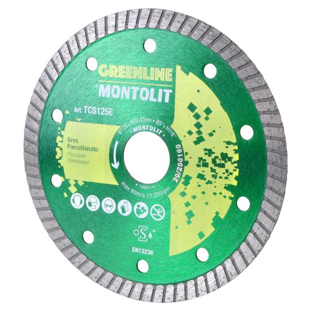 DISCO DIAMANTATO MONTOLIT Ø125 mm BISTURY TCS125E PER GRES PER TAGLI DI PRECISIONE | Tecnomat DISCO DIAMANTATO MONTOLIT Ø125 mm BISTURY TCS125E PER GRES PER TAGLI DI PRECISIONE - 2 | Tecnomat