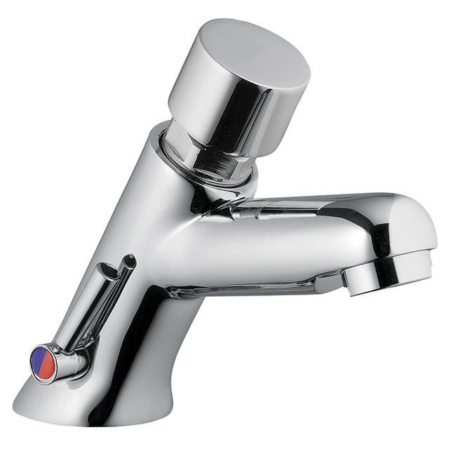 MISCELATORE TEMPORIZZATO IDRAL LAVABO CROMO COMANDO A PULSANTE E LEVA LATERALE PER MISCELARE | Tecnomat MISCELATORE TEMPORIZZATO IDRAL LAVABO CROMO COMANDO A PULSANTE E LEVA LATERALE PER MISCELARE - 2 | Tecnomat