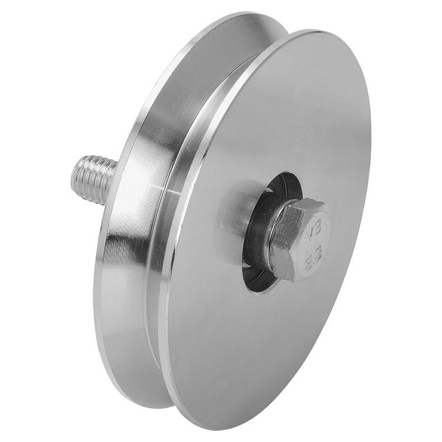 RUOTE CANCELLO 1 CUSCINETTO GOLA V Ø 120 mm PORTATA 250 kg ZINCATE 4 PEZZI | Tecnomat RUOTE CANCELLO 1 CUSCINETTO GOLA V Ø 120 mm PORTATA 250 kg ZINCATE 4 PEZZI - 2 | Tecnomat