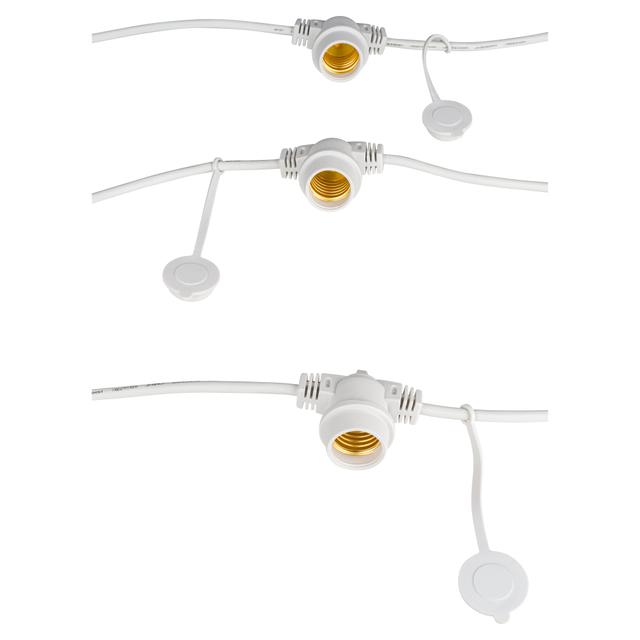 CATENA LUMINOSA PARKO BIANCO 10xE27 CON CON SPINA SCHUKO 10m IP65 | Tecnomat CATENA LUMINOSA PARKO BIANCO 10xE27 CON CON SPINA SCHUKO 10m IP65 | Tecnomat