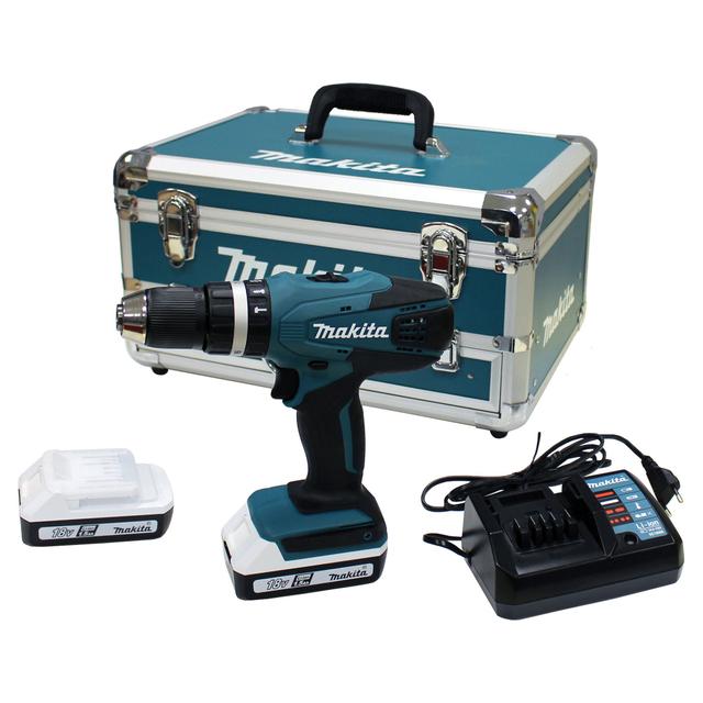 TRAPANO BATTENTE MAKITA 18 V HP457DWEX4 2 BATTERIE LITIO 1,5 Ah PESO 1,7 kg | Tecnomat TRAPANO BATTENTE MAKITA 18 V HP457DWEX4 2 BATTERIE LITIO 1,5 Ah PESO 1,7 kg | Tecnomat