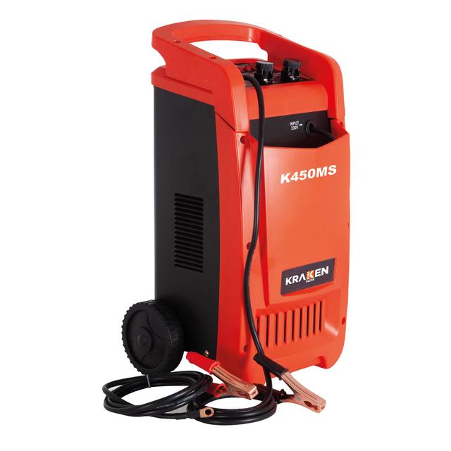 CARICABATTERIE MANUALE CON AVVIAMENTO 12/24 V KRAKEN K450MS CORRENTE CARICA 8 A O 40 A | Tecnomat CARICABATTERIE MANUALE CON AVVIAMENTO 12/24 V KRAKEN K450MS CORRENTE CARICA 8 A O 40 A | Tecnomat