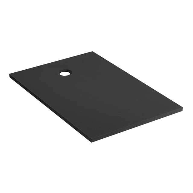 PIATTO DOCCIA IN MARMORESINA NERO 80X140 cm H 3 cm PILETTA Ø 90 mm | Tecnomat PIATTO DOCCIA IN MARMORESINA NERO 80X140 cm H 3 cm PILETTA Ø 90 mm - 2 | Tecnomat