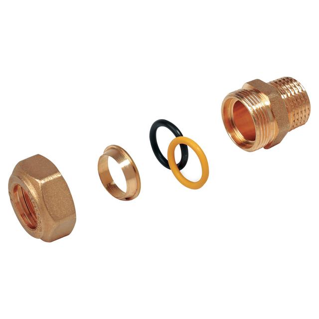 RACCORDO A COMPRESSIONE GIACOMINI DRITTO M 1/2'' x Ø 14 mm TUBO RAME OMOLOGATO ACQUA E GAS | Tecnomat RACCORDO A COMPRESSIONE GIACOMINI DRITTO M 1/2'' x Ø 14 mm TUBO RAME OMOLOGATO ACQUA E GAS | Tecnomat