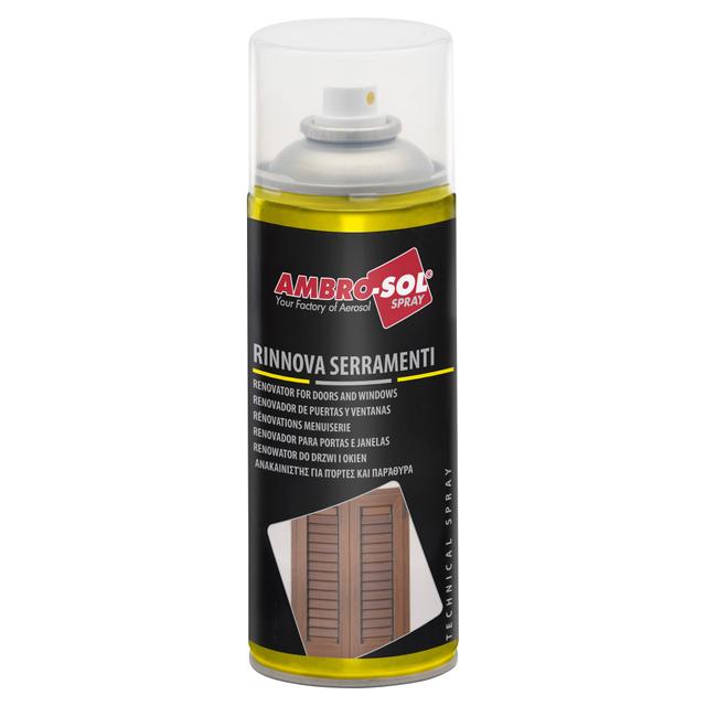 RINNOVA SERRAMENTI SPRAY AMBROSOL 400 ml PER LEGNO ALLUMINIO PVC INCOLORE INODORE | Tecnomat RINNOVA SERRAMENTI SPRAY AMBROSOL 400 ml PER LEGNO ALLUMINIO PVC INCOLORE INODORE | Tecnomat