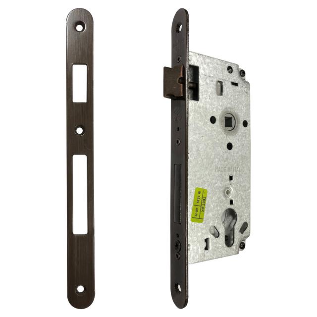 SERRATURA AD INFILARE BRONZATA E70 mm INTERASSE 85 mm BORDO TONDO F22 mm | Tecnomat SERRATURA AD INFILARE BRONZATA E70 mm INTERASSE 85 mm BORDO TONDO F22 mm | Tecnomat