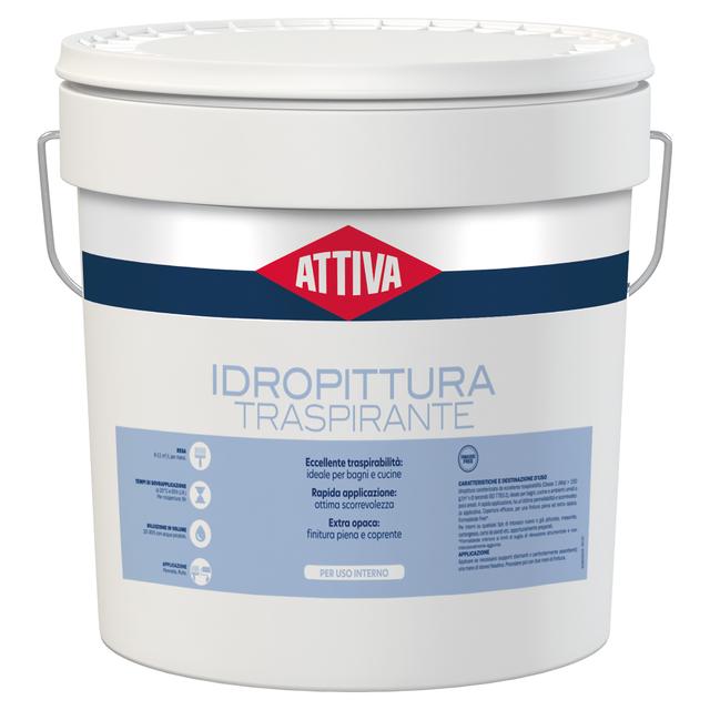 IDROPITTURA TRASPIRANTE ATTIVA 14 l BIANCA 4-5 m² CON 1 l A 2 MANI | Tecnomat IDROPITTURA TRASPIRANTE ATTIVA 14 l BIANCA 4-5 m² CON 1 l A 2 MANI | Tecnomat