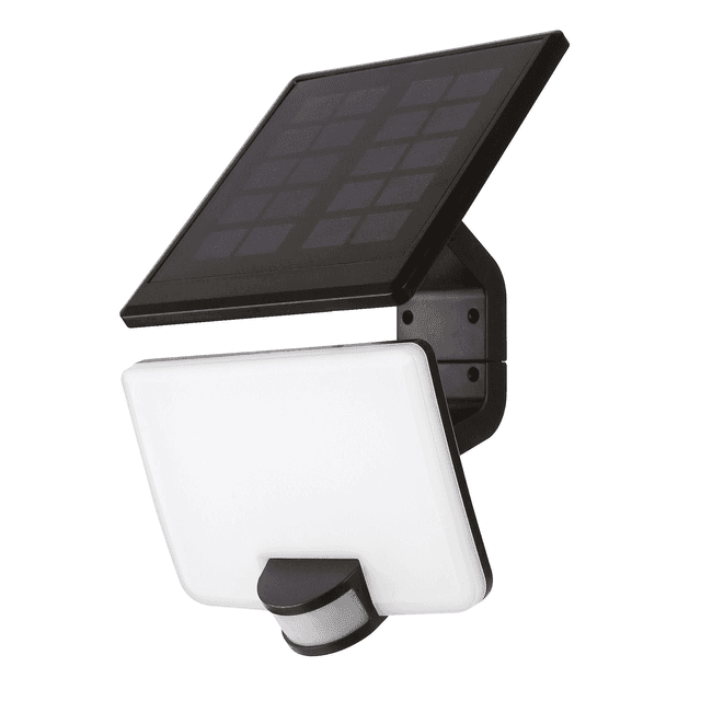 PROIETTORE SOLARE 8W FINO A 800 lumen 4000K LUCE BIANCA PANNELLO E SENSORI PIR NERO IP54 | Tecnomat PROIETTORE SOLARE 8W FINO A 800 lumen 4000K LUCE BIANCA PANNELLO E SENSORI PIR NERO IP54 | Tecnomat