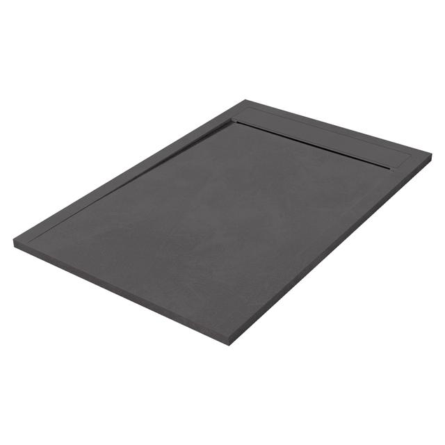 PIATTO DOCCIA SERIE HIGH MARMORESINA SPATOLATO PIOMBO 70x100 H 3 cm PILETTA Ø 90 mm | Tecnomat PIATTO DOCCIA SERIE HIGH MARMORESINA SPATOLATO PIOMBO 70x100 H 3 cm PILETTA Ø 90 mm | Tecnomat