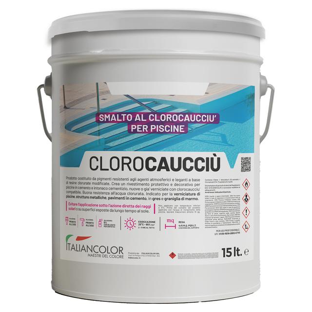 SMALTO AL CLOCAUCCIU PER PISCINE LPI 15 l AZZURRO RESA 4-5 m²/l PER MANO | Tecnomat SMALTO AL CLOCAUCCIU PER PISCINE LPI 15 l AZZURRO RESA 4-5 m²/l PER MANO - 2 | Tecnomat