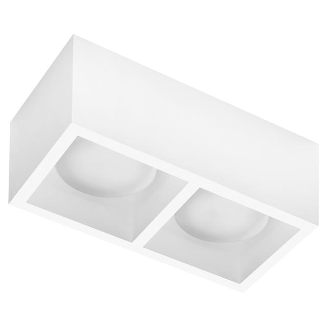 PLAFONIERA TECNICO MYLASA T295 2xGX53 FINO 10W IN GESSO COLORE BIANCO VERNICIABILE | Tecnomat PLAFONIERA TECNICO MYLASA T295 2xGX53 FINO 10W IN GESSO COLORE BIANCO VERNICIABILE - 2 | Tecnomat