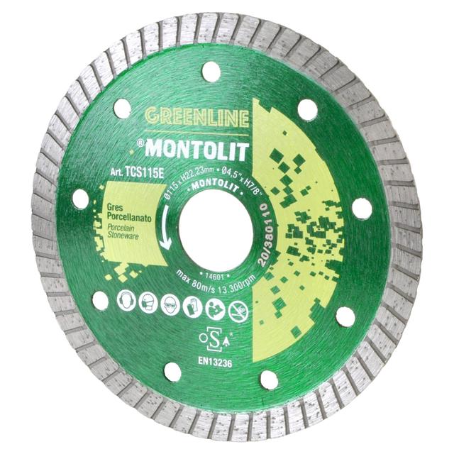 DISCO DIAMANTATO MONTOLIT Ø115 mm BISTURY TCS115E PER GRES PER TAGLI DI PRECISIONE | Tecnomat DISCO DIAMANTATO MONTOLIT Ø115 mm BISTURY TCS115E PER GRES PER TAGLI DI PRECISIONE - 2 | Tecnomat