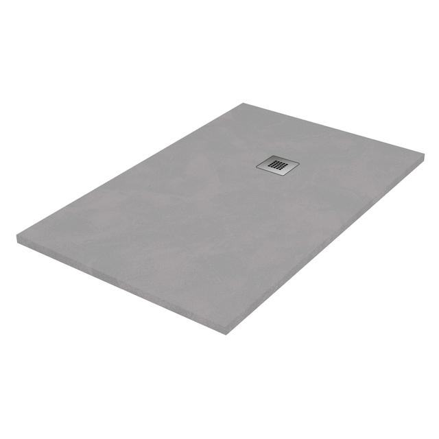 PIATTO DOCCIA ELEGANCE IN MARMORESINA SPATOLATO CEMENTO 70x90 H 2,5 cm PILETTA Ø 90 mm | Tecnomat PIATTO DOCCIA ELEGANCE IN MARMORESINA SPATOLATO CEMENTO 70x90 H 2,5 cm PILETTA Ø 90 mm | Tecnomat