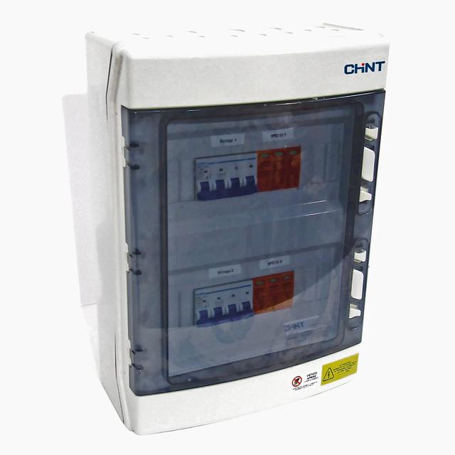 QUADRO CHINT 2 STRINGHE 3-6KW DC 2MMPT PRECABLATO IP65 ISOLAMENTO FINO 1000V | Tecnomat QUADRO CHINT 2 STRINGHE 3-6KW DC 2MMPT PRECABLATO IP65 ISOLAMENTO FINO 1000V - 2 | Tecnomat