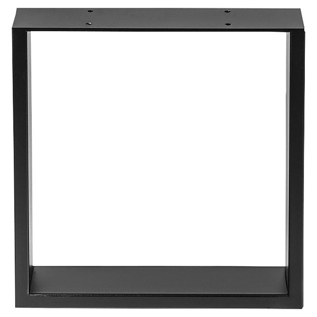 GAMBA RETTANGOLARE PER TAVOLO IN ACCIAIO 380x80x382 mm NERO OPACO | Tecnomat GAMBA RETTANGOLARE PER TAVOLO IN ACCIAIO 380x80x382 mm NERO OPACO | Tecnomat