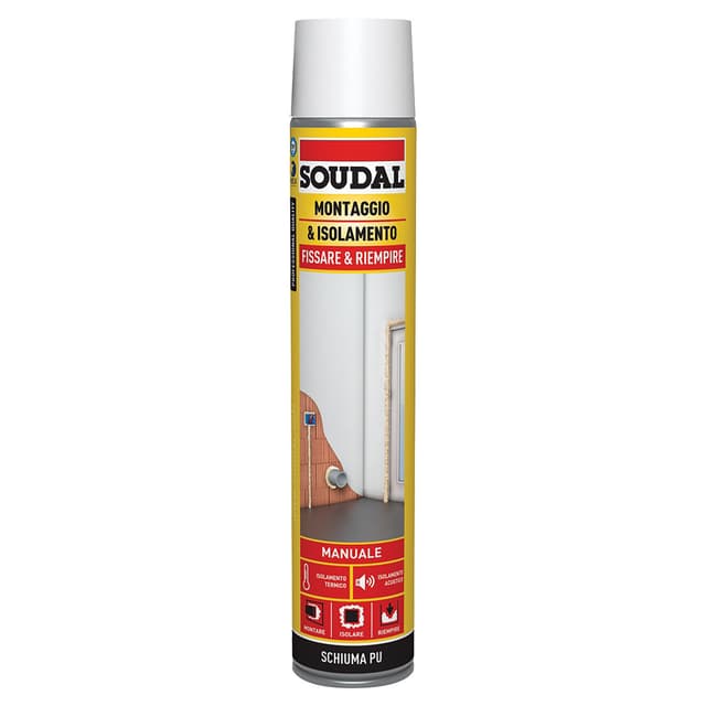 SCHIUMA POLIURETANICA SOUDAL UNIVERSALE ATTACCO MANUALE 750 ml | Tecnomat SCHIUMA POLIURETANICA SOUDAL UNIVERSALE ATTACCO MANUALE 750 ml - 2 | Tecnomat