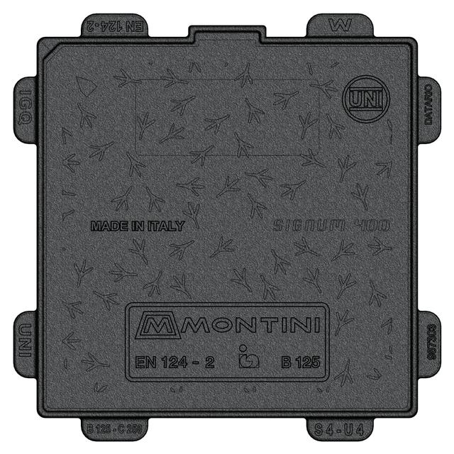 CHIUSINO IN GHISA SIGNUM 400 40x40 cm CLASSE B125 | Tecnomat CHIUSINO IN GHISA SIGNUM 400 40x40 cm CLASSE B125 | Tecnomat