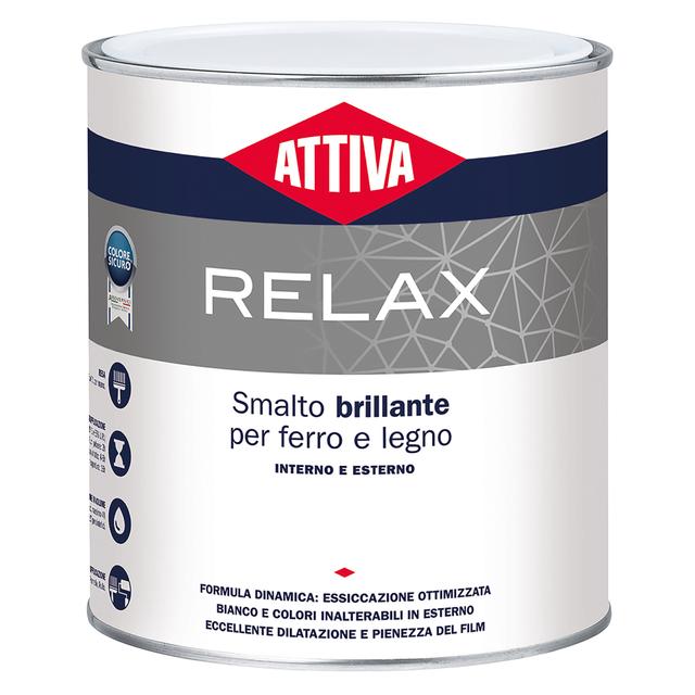 SMALTO SOLVENTE ATTIVA RELAX 2,5 l BRILLANTE NERO ALTO SOLIDO 12-13 m² CON1l | Tecnomat SMALTO SOLVENTE ATTIVA RELAX 2,5 l BRILLANTE NERO ALTO SOLIDO 12-13 m² CON1l | Tecnomat