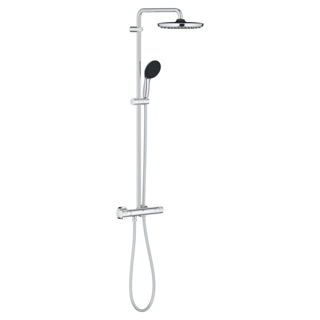 COLONNA DOCCIA GROHE VITALIO START CROMO MISCELATORE TERMOSTATICO SOFFIONE Ø25cm 26677001 | Tecnomat COLONNA DOCCIA GROHE VITALIO START CROMO MISCELATORE TERMOSTATICO SOFFIONE Ø25cm 26677001 | Tecnomat
