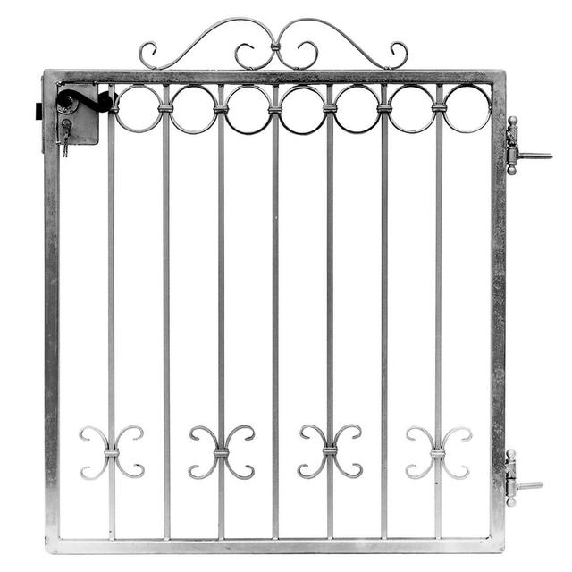 CANCELLETTO PEDONALE CON RICCI E CERCHI IN FERRO 110x97x3 cm | Tecnomat CANCELLETTO PEDONALE CON RICCI E CERCHI IN FERRO 110x97x3 cm | Tecnomat