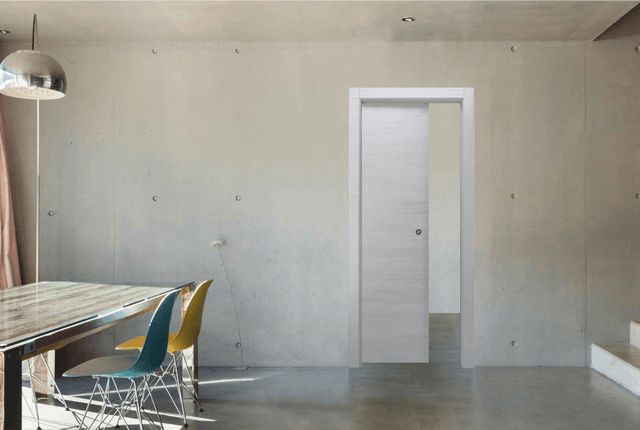 PORTA DA INTERNO SCORREVOLE INTERNO MURO ARGENTA ZANINI 70x210 cm (LxH) REVERSIBILE | Tecnomat PORTA DA INTERNO SCORREVOLE INTERNO MURO ARGENTA ZANINI 70x210 cm (LxH) REVERSIBILE | Tecnomat