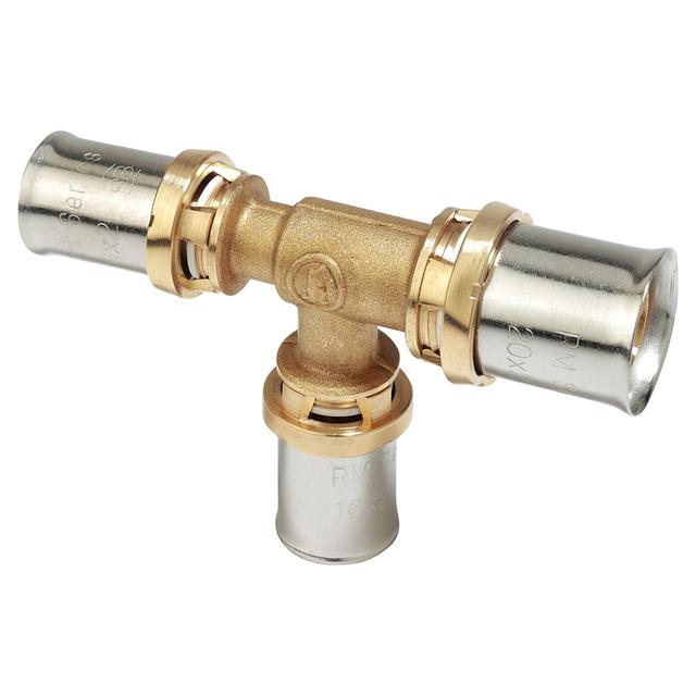 RACCORDO PRESS FIT GIACOMINI MULTISTRATO TEE RIDOTTA Ø 26x16x26 mm PROFILO PRESSATURA TH-H-U | Tecnomat RACCORDO PRESS FIT GIACOMINI MULTISTRATO TEE RIDOTTA Ø 26x16x26 mm PROFILO PRESSATURA TH-H-U | Tecnomat