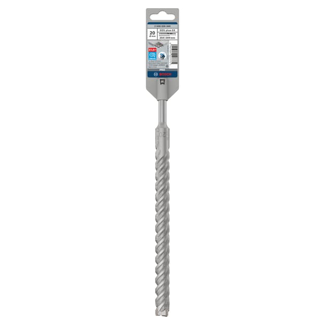 PUNTA BOSCH Ø20mm300/250mm 4 TAGLIENTI PUNTA BOSCH Ø20 mm 300/250 mm PER MURO E CALCESTRUZZO | Tecnomat PUNTA BOSCH Ø20mm300/250mm 4 TAGLIENTI PUNTA BOSCH Ø20 mm 300/250 mm PER MURO E CALCESTRUZZO - 2 | Tecnomat