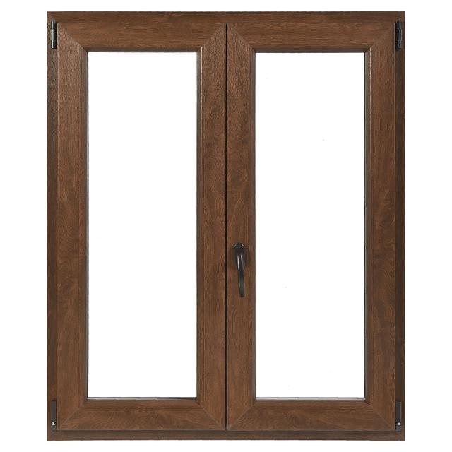 FINESTRA IN PVC NOCE 2 ANTE 100x120 cm (LxH) | Tecnomat FINESTRA IN PVC NOCE 2 ANTE 100x120 cm (LxH) - 2 | Tecnomat