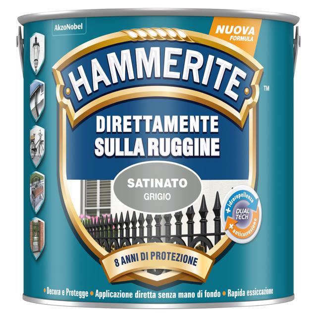 SMALTO ANTIRUGGINE SATINATO HAMMERITE 2,5 l GRIGIO 8-10 m² CON 1 l | Tecnomat SMALTO ANTIRUGGINE SATINATO HAMMERITE 2,5 l GRIGIO 8-10 m² CON 1 l - 2 | Tecnomat