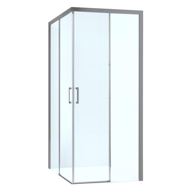LATO PER ANGOLO PRIMA (87,5-89,5) H 195 cm DESTRO VETRO TRASPARENTE 6 mm PROFILI CROMO LUCIDO | Tecnomat LATO PER ANGOLO PRIMA (87,5-89,5) H 195 cm DESTRO VETRO TRASPARENTE 6 mm PROFILI CROMO LUCIDO - 2 | Tecnomat