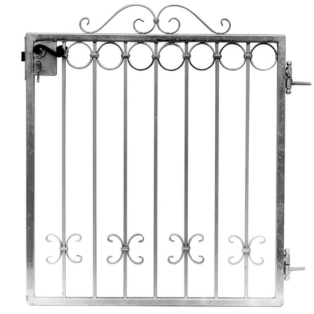 CANCELLETTO PEDONALE CON RICCI E CERCHI IN FERRO 110x97x3 cm | Tecnomat CANCELLETTO PEDONALE CON RICCI E CERCHI IN FERRO 110x97x3 cm | Tecnomat
