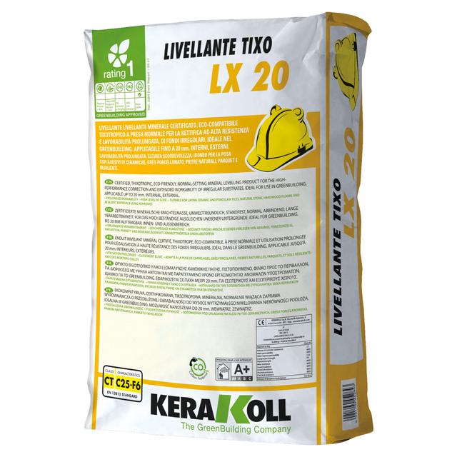 LIVELLANTE TIXO LX20 KERAKOLL 25kg SPESSORE DA 1 A 20 mm | Tecnomat LIVELLANTE TIXO LX20 KERAKOLL 25kg SPESSORE DA 1 A 20 mm | Tecnomat
