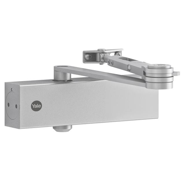 CHIUDIPORTA YALE CON DISPOSITIVO ARRESTO PORTA DA L 850-1250 mm FINO A 100 kg ARGENTO | Tecnomat CHIUDIPORTA YALE CON DISPOSITIVO ARRESTO PORTA DA L 850-1250 mm FINO A 100 kg ARGENTO - 2 | Tecnomat