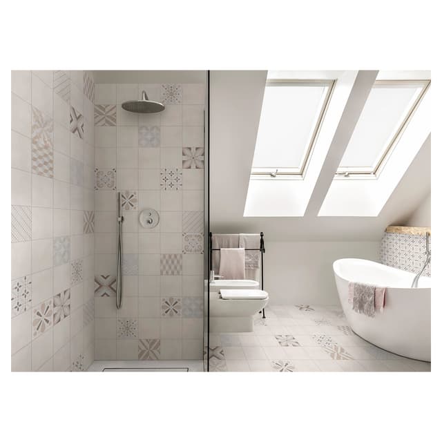 PAV/RIV DECO ALLEVI 200 IVORY TRAME DEC 20x20x0,82 cm GRES PORCELLANATO | Tecnomat PAV/RIV DECO ALLEVI 200 IVORY TRAME DEC 20x20x0,82 cm GRES PORCELLANATO - 2 | Tecnomat