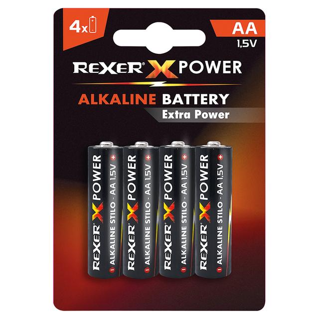 4 BATTERIE ALKALINE REXER STILO AA 1,5V LR06 | Tecnomat 4 BATTERIE ALKALINE REXER STILO AA 1,5V LR06 | Tecnomat