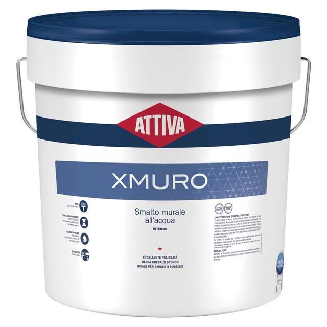 SMALTO ATTIVA XMURO BIANCO LUCIDO 4 l CERTIFICATO HACCP 11-14 m² CON 1 l | Tecnomat SMALTO ATTIVA XMURO BIANCO LUCIDO 4 l CERTIFICATO HACCP 11-14 m² CON 1 l | Tecnomat