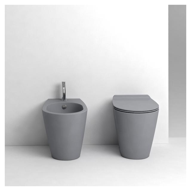 BIDET SIMAS SERIE GAMBASSI FILO MURO A TERRA IN CERAMICA CEMENTO MATT | Tecnomat BIDET SIMAS SERIE GAMBASSI FILO MURO A TERRA IN CERAMICA CEMENTO MATT | Tecnomat