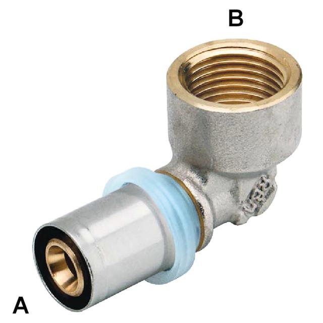 RACCORDO PRESS FIT RBM PER MULTISTRATO GOMITO F1/2''x16 mm PROFILO PRESSATURA TH – H –U –B – F | Tecnomat RACCORDO PRESS FIT RBM PER MULTISTRATO GOMITO F1/2''x16 mm PROFILO PRESSATURA TH – H –U –B – F | Tecnomat