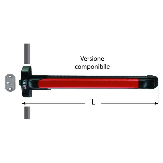 MANIGLIONE ANTIPANICO PUSH ISEO PER USCITA DI SICUREZZA LUNGHEZZA 1170 mm | Tecnomat MANIGLIONE ANTIPANICO PUSH ISEO PER USCITA DI SICUREZZA LUNGHEZZA 1170 mm | Tecnomat