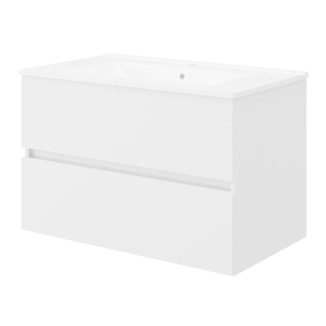 BASE P/LAVABO AIRONE 2CASSETTI BIANCO LAVABO IN CERAMICA BIANCO 81,5x53x46,5 cm (LxHxP) | Tecnomat BASE P/LAVABO AIRONE 2CASSETTI BIANCO LAVABO IN CERAMICA BIANCO 81,5x53x46,5 cm (LxHxP) - 2 | Tecnomat