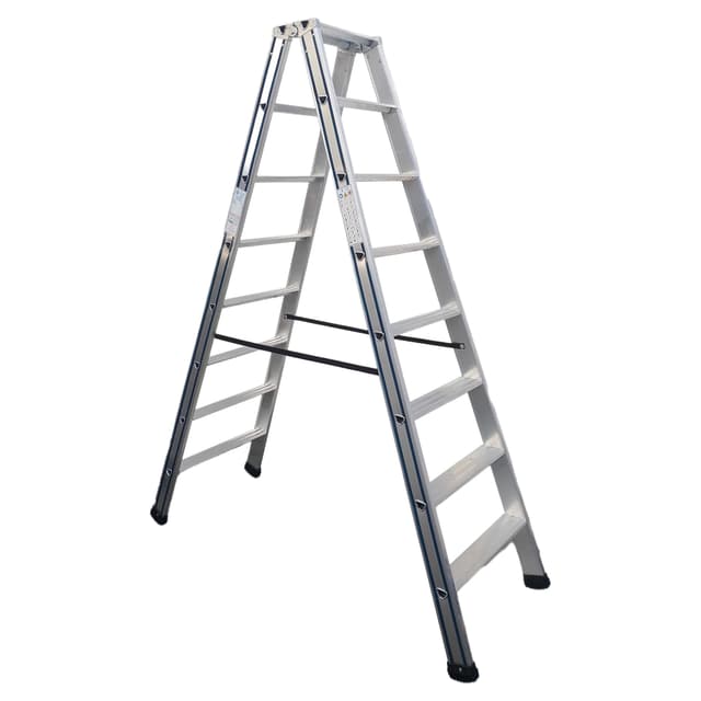 SCALA PIKASSO PIATTA DOPPIA SALITA 1,94 m 8 GRADINI D.LGS 81/08 PORTATA 150 kg | Tecnomat SCALA PIKASSO PIATTA DOPPIA SALITA 1,94 m 8 GRADINI D.LGS 81/08 PORTATA 150 kg - 2 | Tecnomat
