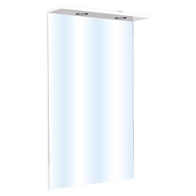 SPECCHIERA JESS IN LEGNO BIANCO LUCIDO 2 LUCI LED 62x104x18 cm (LxHxP) | Tecnomat SPECCHIERA JESS IN LEGNO BIANCO LUCIDO 2 LUCI LED 62x104x18 cm (LxHxP) - 2 | Tecnomat