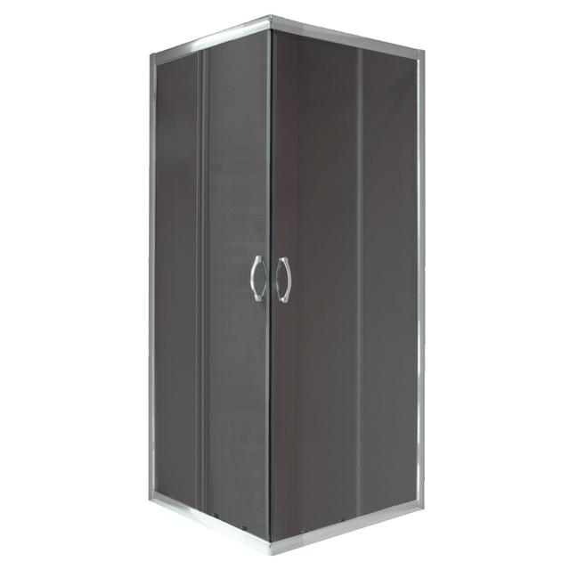 BOX DOCCIA QUATTRO QUADRATO (68-78) x (68-78) ALTEZZA 190 cm VETRO TEMPERATO FUME' 4 mm | Tecnomat BOX DOCCIA QUATTRO QUADRATO (68-78) x (68-78) ALTEZZA 190 cm VETRO TEMPERATO FUME' 4 mm - 2 | Tecnomat