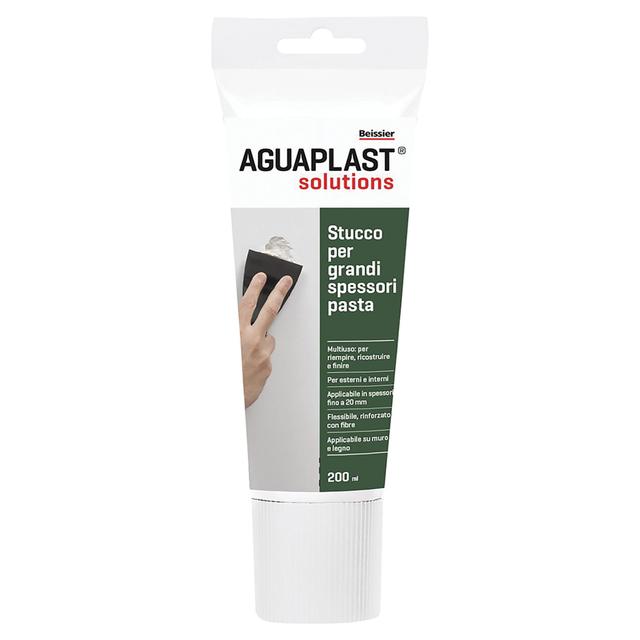 STUCCO GRANDI SPESSORI PASTA AGUAPLAST BIANCO 200 ml SPESSORI FINO A 20 mm PER INTERNO | Tecnomat STUCCO GRANDI SPESSORI PASTA AGUAPLAST BIANCO 200 ml SPESSORI FINO A 20 mm PER INTERNO | Tecnomat