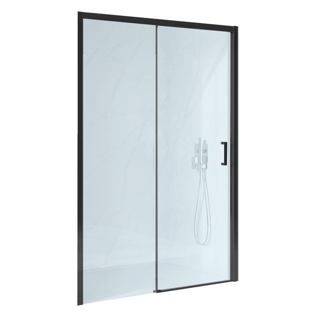 PORTA PRIMA SCORREVOLE 97-101 H195 cm SINISTRA VETRO TRASPARENTE 6 mm PROFILI NERI | Tecnomat PORTA PRIMA SCORREVOLE 97-101 H195 cm SINISTRA VETRO TRASPARENTE 6 mm PROFILI NERI | Tecnomat