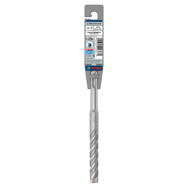 PUNTA BOSCH Ø13 mm 160/100mm 4 TAGLIENTI PUNTA BOSCH Ø13 mm 160/100 mm PER MURO E CALCESTRUZZO | Tecnomat PUNTA BOSCH Ø13 mm 160/100mm 4 TAGLIENTI PUNTA BOSCH Ø13 mm 160/100 mm PER MURO E CALCESTRUZZO - 2 | Tecnomat
