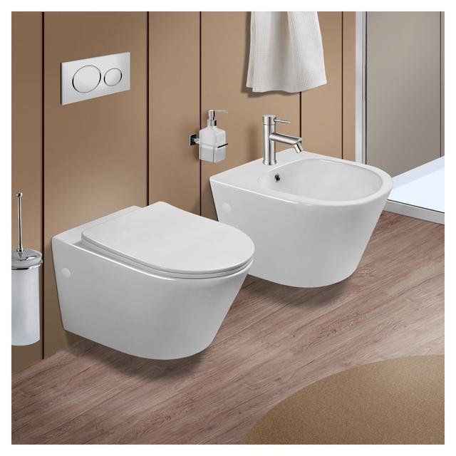 VASO SERIE LARA SOSPESO IN CERAMICA BIANCA SENZA BRIDA | Tecnomat VASO SERIE LARA SOSPESO IN CERAMICA BIANCA SENZA BRIDA | Tecnomat