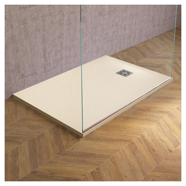 PIATTO DOCCIA EFFETTO PIETRA MARMORESINA TORTORA 80x140 cm H 3 cm PILETTA Ø 90 mm | Tecnomat PIATTO DOCCIA EFFETTO PIETRA MARMORESINA TORTORA 80x140 cm H 3 cm PILETTA Ø 90 mm | Tecnomat