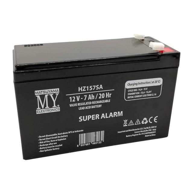 BATTERIA AL PIOMBO 12V - 7,0Ah RICARICABILE CON FASTON DA 4,8 mm | Tecnomat BATTERIA AL PIOMBO 12V - 7,0Ah RICARICABILE CON FASTON DA 4,8 mm | Tecnomat