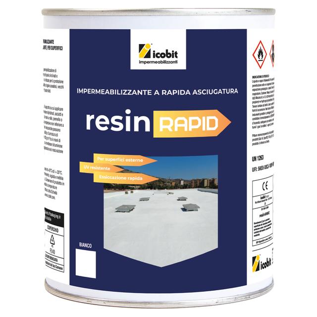 RESINA LIQUIDA IMPERMEABILIZZANTE ICOBIT RESINA RAPID 1kg BIANCO 0,5 m² CON 1kg | Tecnomat RESINA LIQUIDA IMPERMEABILIZZANTE ICOBIT RESINA RAPID 1kg BIANCO 0,5 m² CON 1kg - 2 | Tecnomat